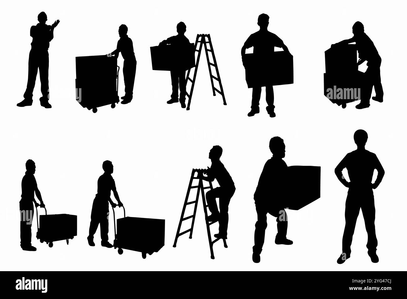 Silhouette d'un transport Banque D'Images