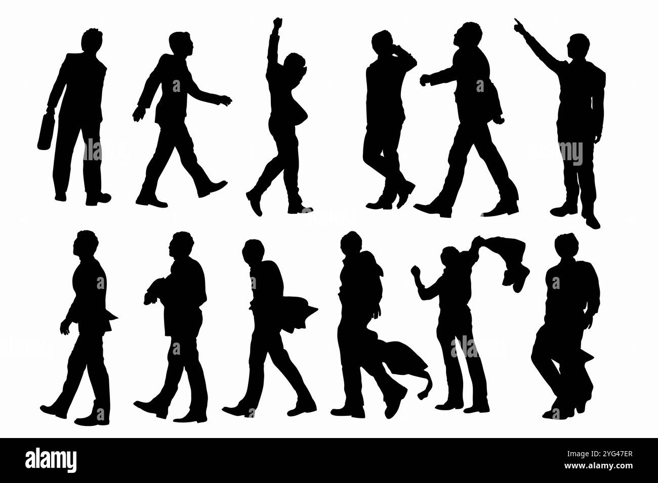 Silhouette d'affaires Banque D'Images