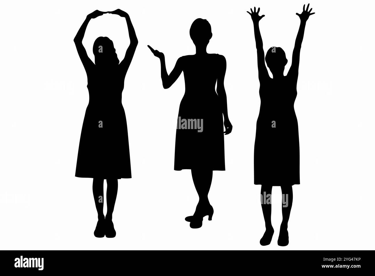 Silhouette de femme Banque D'Images