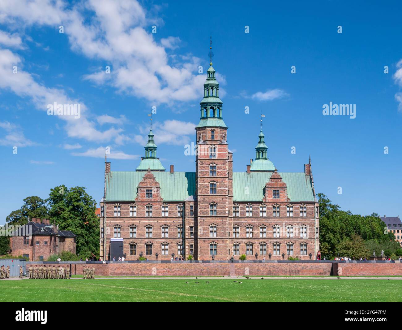 Château de Rosenborg à Copenhague, Danemark Banque D'Images