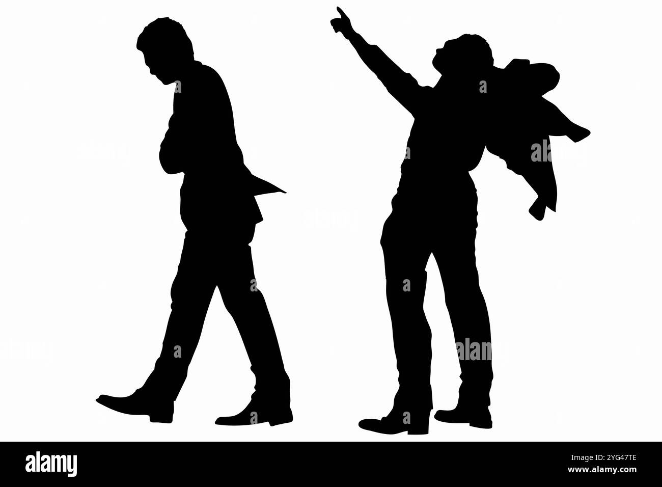 Silhouette d'affaires Banque D'Images