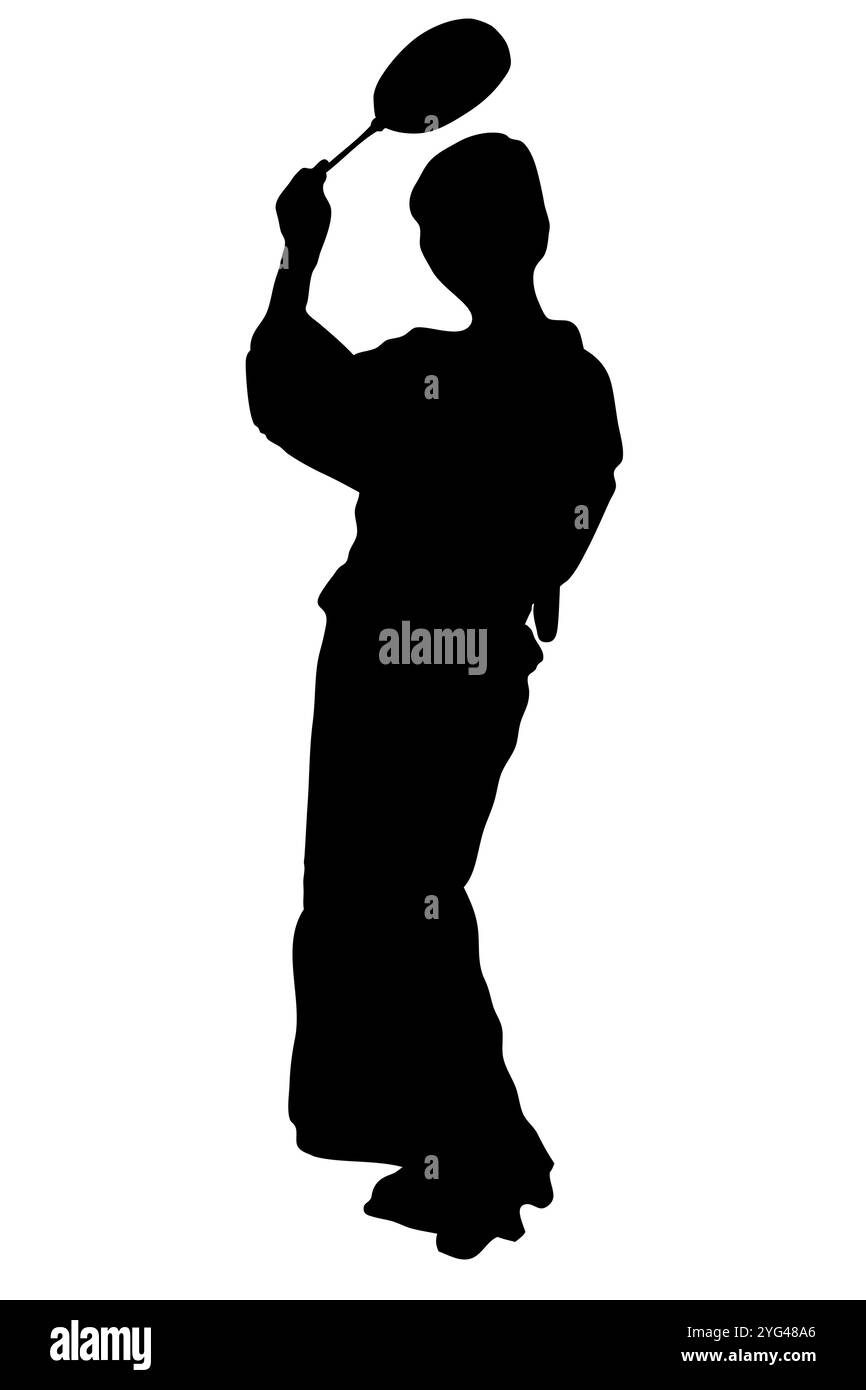 Silhouette de kimono Banque D'Images