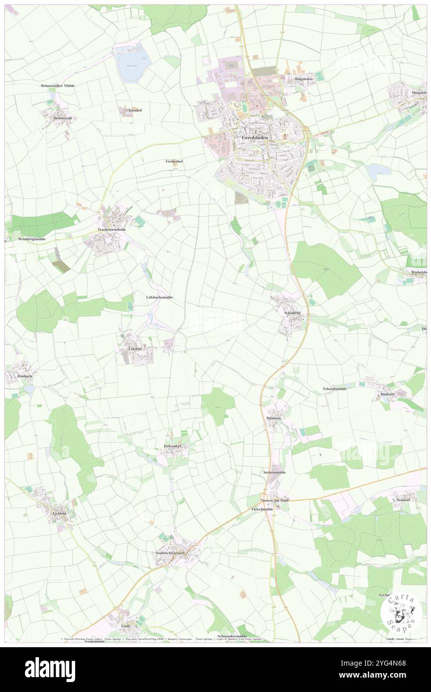 Luelsfeld, Regierungsbezirk Unterfranken, DE, Allemagne, Bavière, n 49 52' 5'', N 10 19' 16'', carte, Cartascapes carte publiée en 2024. Explorez Cartascapes, une carte qui révèle la diversité des paysages, des cultures et des écosystèmes de la Terre. Voyage à travers le temps et l'espace, découvrir l'interconnexion du passé, du présent et de l'avenir de notre planète. Banque D'Images