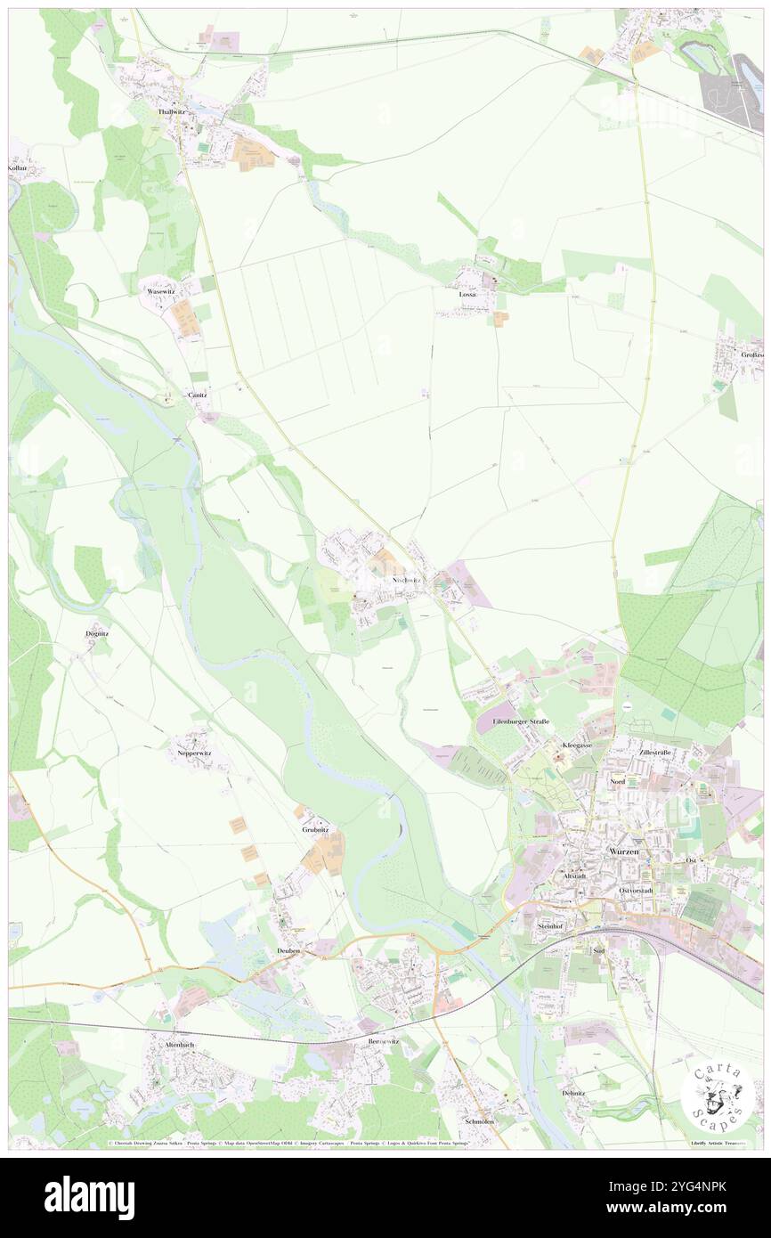 Nischwitz, DE, Allemagne, Saxe, N 51 23' 37'', N 12 42' 33'', carte, Cartascapes carte publiée en 2024. Explorez Cartascapes, une carte qui révèle la diversité des paysages, des cultures et des écosystèmes de la Terre. Voyage à travers le temps et l'espace, découvrir l'interconnexion du passé, du présent et de l'avenir de notre planète. Banque D'Images