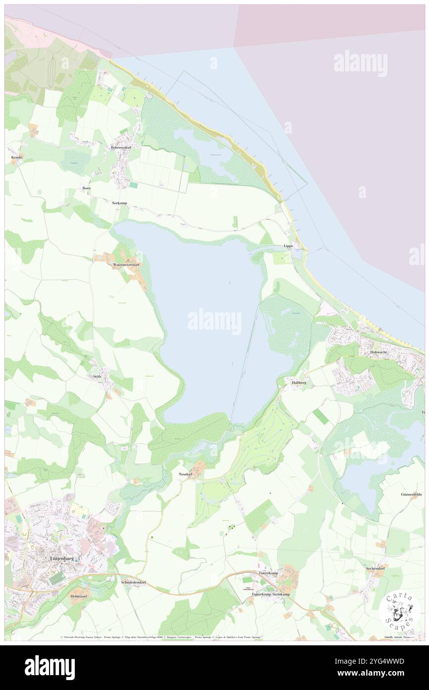 Grosser Binnensee, DE, Allemagne, Schleswig-Holstein, N 54 19' 32'', N 10 37' 37'', map, Carthascapes map publié en 2024. Explorez Cartascapes, une carte qui révèle la diversité des paysages, des cultures et des écosystèmes de la Terre. Voyage à travers le temps et l'espace, découvrir l'interconnexion du passé, du présent et de l'avenir de notre planète. Banque D'Images