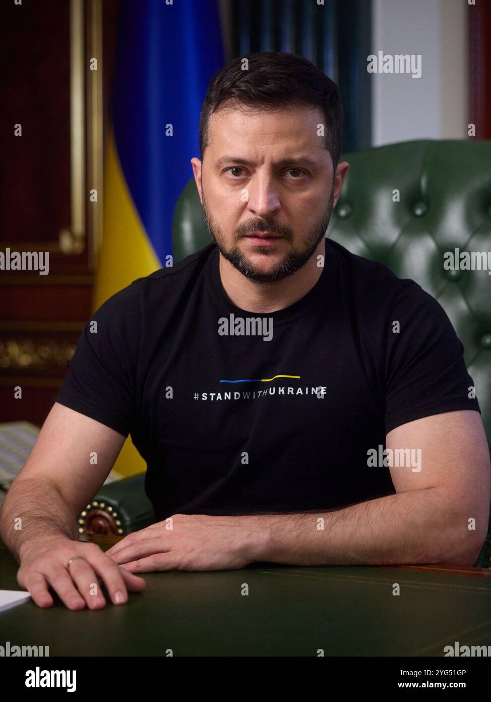 La décision de la Russie sur la mobilisation est un aveu que leur armée régulière n'a pas résisté et s'est effondrée - discours de Zelensky, le président de l'Ukraine - 22 septembre 2022 - Ukarine Gov. Photo Banque D'Images