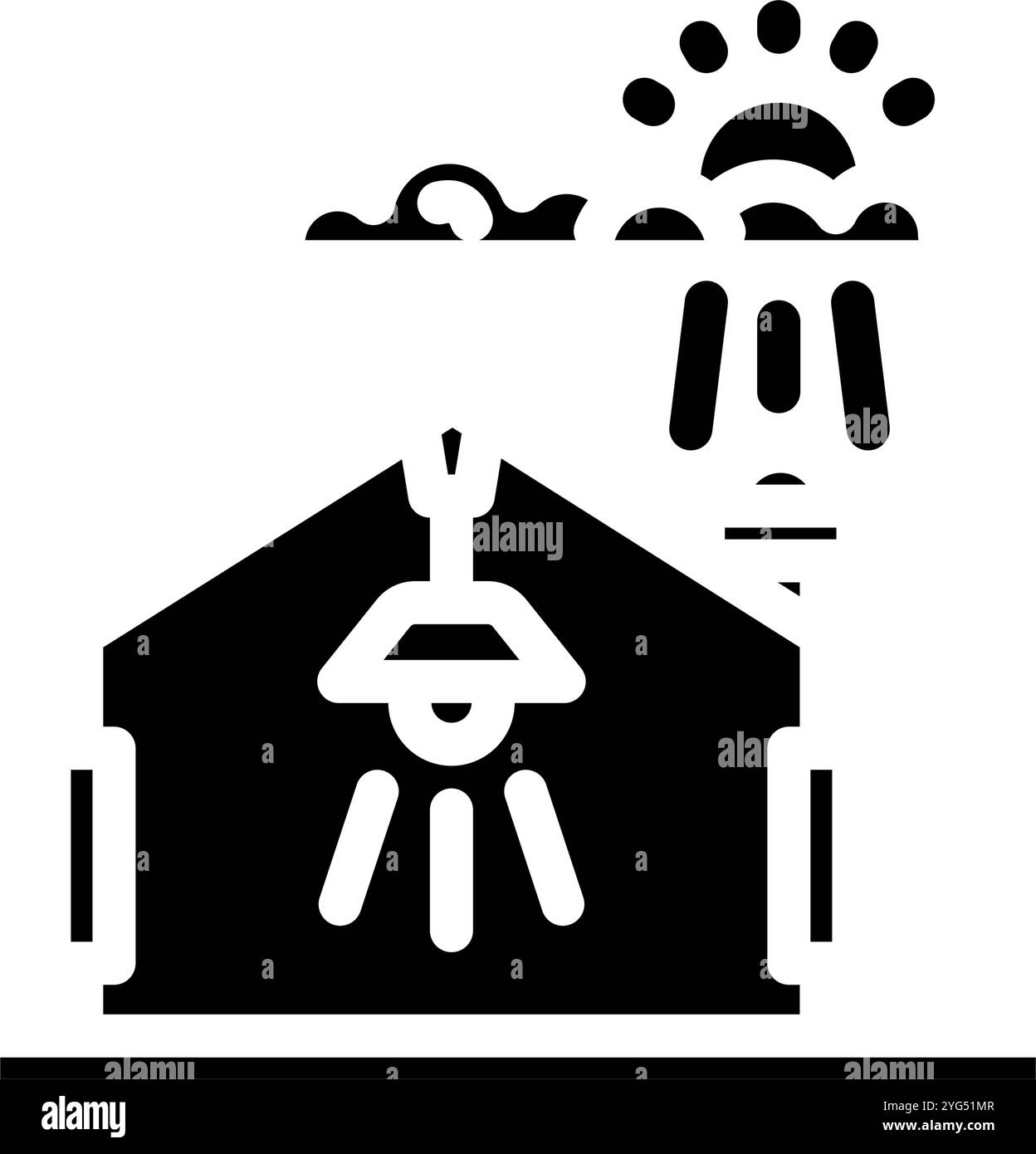 illustration vectorielle de l'icône de contrôle d'éclairage du capteur de lumière du jour Illustration de Vecteur