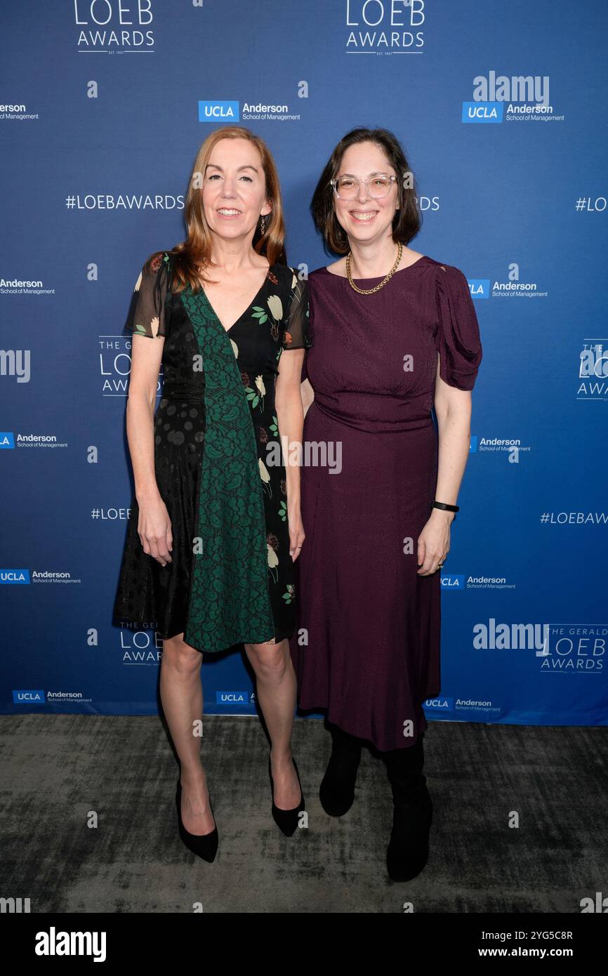 Maris Taylor, Michele Gershberg lors des Gerald Loeb Awards 2024 présentés par UCLA Anderson, qui se sont tenus à la Rainbow Room à New York City, New York, USA, le jeudi 10 octobre 2024. Crédit : Jennifer Graylock-Graylock.com Banque D'Images