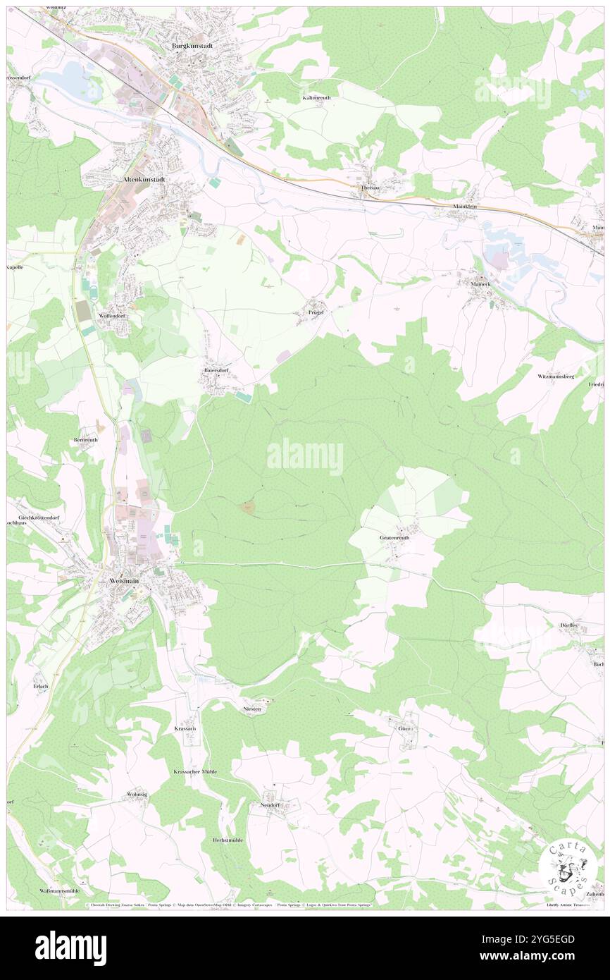 Geutenreuther Brand, haute-Franconie, DE, Allemagne, Bavière, n 50 5' 53'', N 11 16' 14'', carte, Carthascapes carte publiée en 2024. Explorez Cartascapes, une carte qui révèle la diversité des paysages, des cultures et des écosystèmes de la Terre. Voyage à travers le temps et l'espace, découvrir l'interconnexion du passé, du présent et de l'avenir de notre planète. Banque D'Images