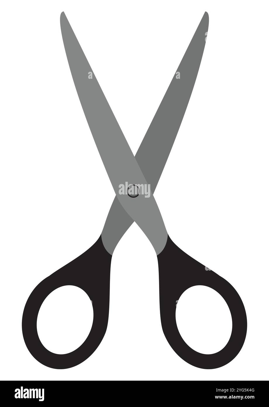 Ciseaux Vector Flat Design, idéal pour diverses applications, isolé sur fond blanc Illustration de Vecteur