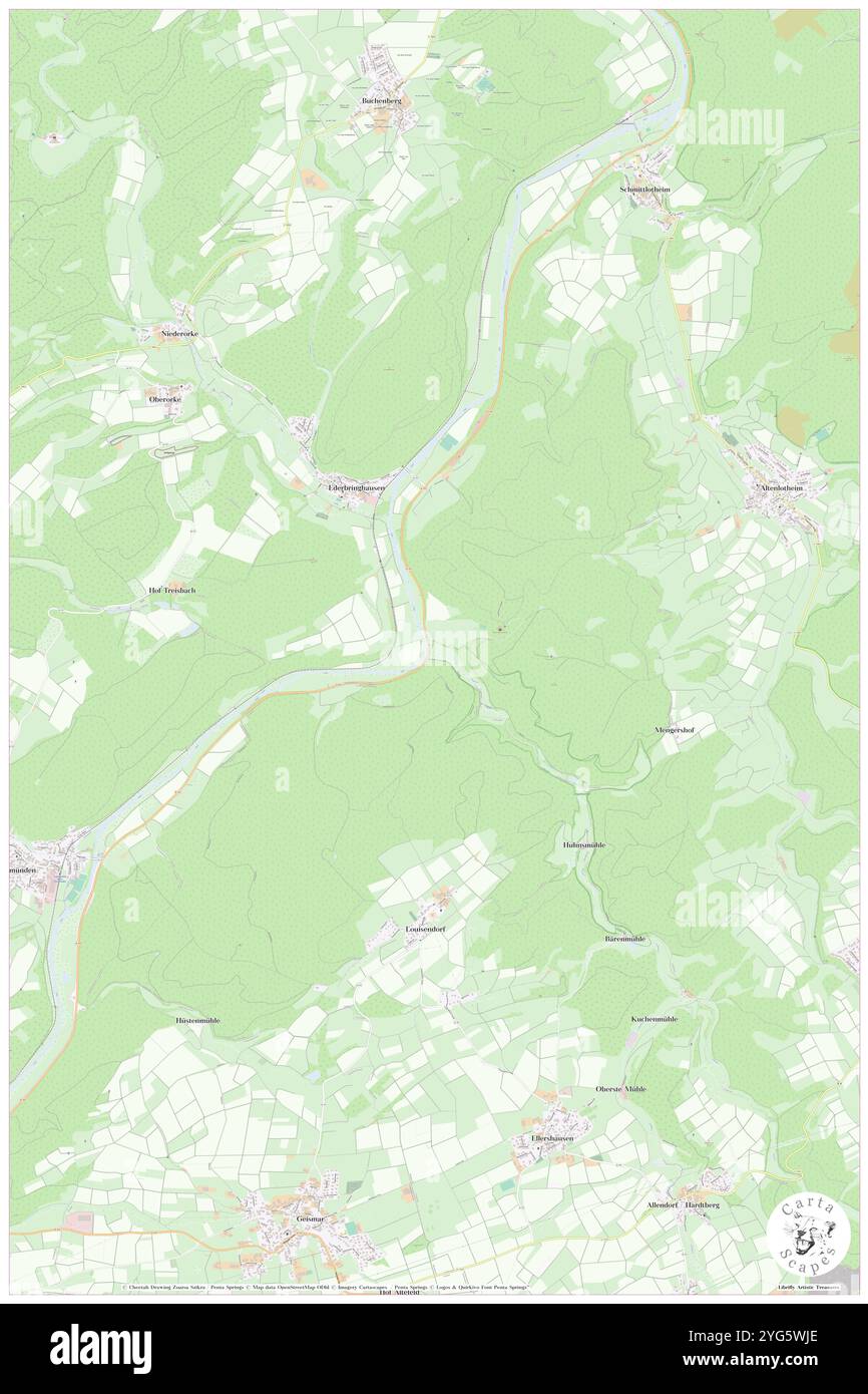 Lengelbach, DE, Allemagne, Hesse, N 51 7' 1'', N 8 52' 38'', carte, Carthascapes carte publiée en 2024. Explorez Cartascapes, une carte qui révèle la diversité des paysages, des cultures et des écosystèmes de la Terre. Voyage à travers le temps et l'espace, découvrir l'interconnexion du passé, du présent et de l'avenir de notre planète. Banque D'Images