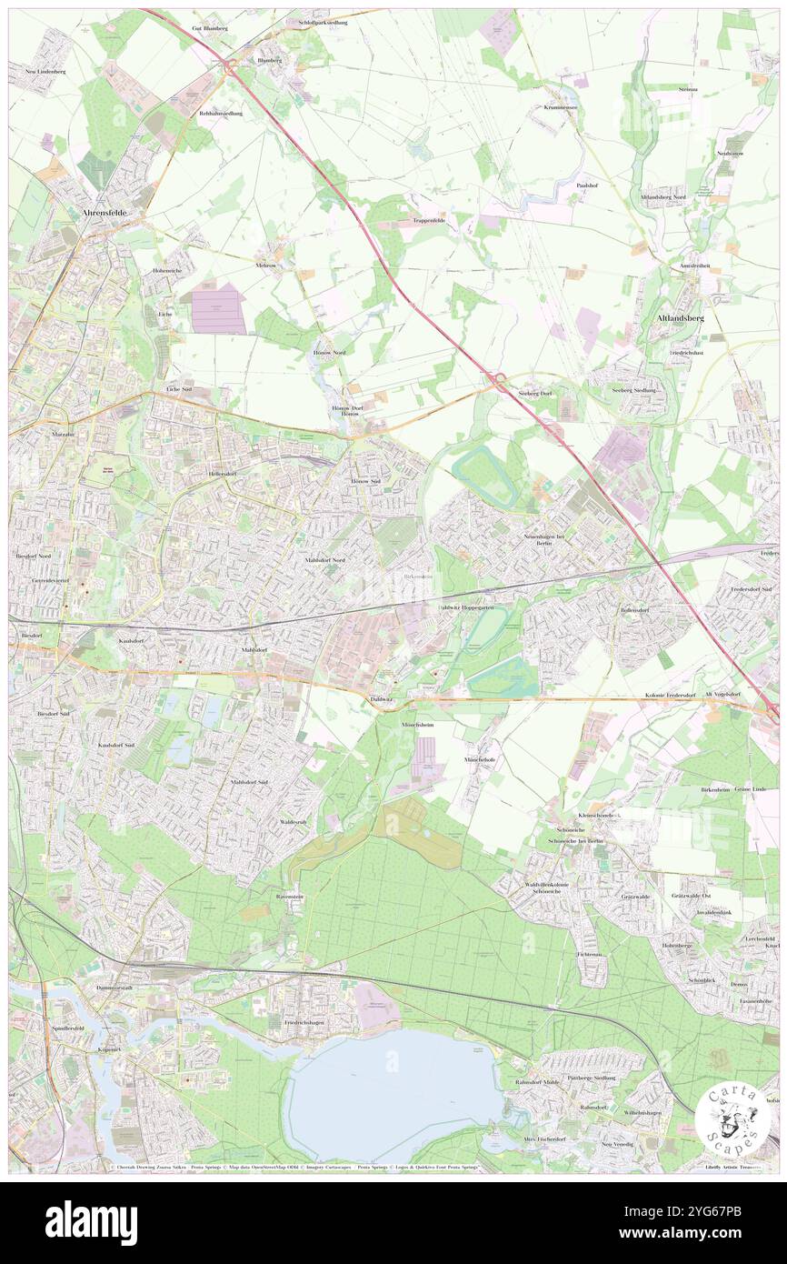 Hoppegarten, DE, Allemagne, Brandebourg, N 52 29' 57'', N 13 38' 48'', carte, Carthascapes carte publiée en 2024. Explorez Cartascapes, une carte qui révèle la diversité des paysages, des cultures et des écosystèmes de la Terre. Voyage à travers le temps et l'espace, découvrir l'interconnexion du passé, du présent et de l'avenir de notre planète. Banque D'Images