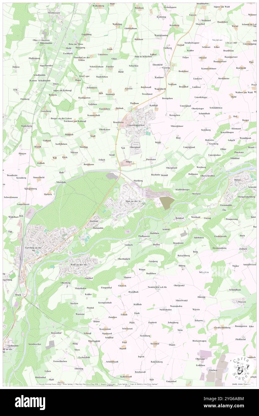 Hart an der Alz, haute-Bavière, DE, Allemagne, Bavière, n 48 8' 50'', N 12 36' 58'', carte, Cartascapes carte publiée en 2024. Explorez Cartascapes, une carte qui révèle la diversité des paysages, des cultures et des écosystèmes de la Terre. Voyage à travers le temps et l'espace, découvrir l'interconnexion du passé, du présent et de l'avenir de notre planète. Banque D'Images