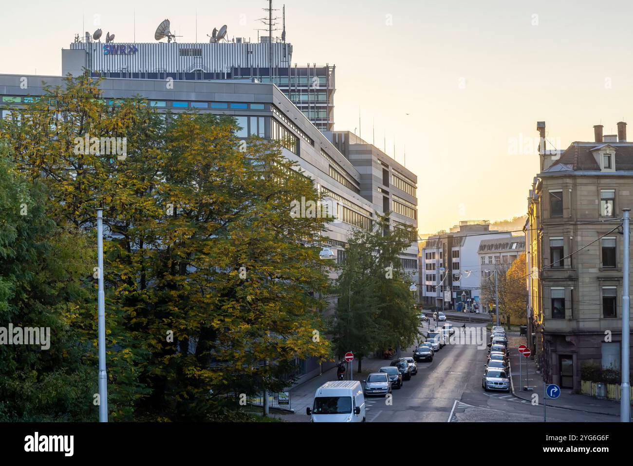 Neuer Sendekomplex des SWR Fernsehen à Stuttgart. // 04.11.2024 : Stuttgart, Bade-Württemberg, Deutschland *** Nouveau complexe télévisuel SWR à Stuttgart 04 11 2024 Stuttgart, Bade-Württemberg, Allemagne Banque D'Images