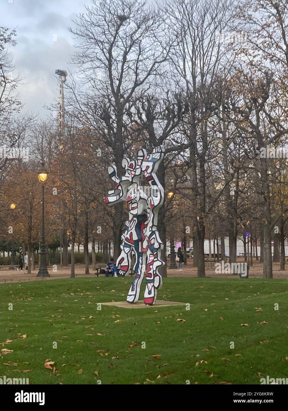 Jean Dubuffet le Bel Costumé sculpture monumentale Banque D'Images
