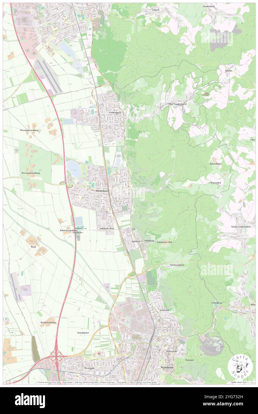 Laurentius Weinheim, Karlsruhe Region, DE, Germany, Baden-Wurtemberg, n 49 35' 28'', N 8 39' 23'', carte, Cartascapes carte publiée en 2024. Explorez Cartascapes, une carte qui révèle la diversité des paysages, des cultures et des écosystèmes de la Terre. Voyage à travers le temps et l'espace, découvrir l'interconnexion du passé, du présent et de l'avenir de notre planète. Banque D'Images