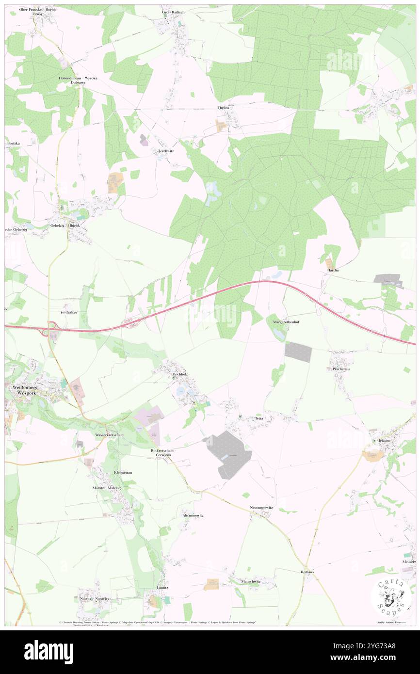 Waldfrieden, DE, Allemagne, Saxe, N 51 12' 29'', N 14 42' 13'', carte, Carthascapes carte publiée en 2024. Explorez Cartascapes, une carte qui révèle la diversité des paysages, des cultures et des écosystèmes de la Terre. Voyage à travers le temps et l'espace, découvrir l'interconnexion du passé, du présent et de l'avenir de notre planète. Banque D'Images