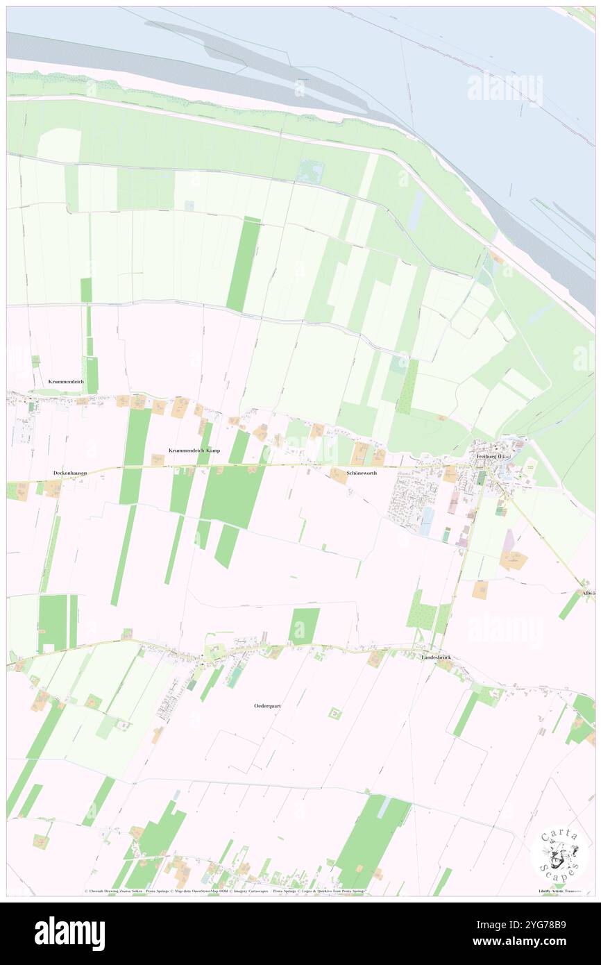 Schoeneworth, DE, Allemagne, basse-Saxe, N 53 49' 32'', N 9 15' 20'', carte, Carthascapes carte publiée en 2024. Explorez Cartascapes, une carte qui révèle la diversité des paysages, des cultures et des écosystèmes de la Terre. Voyage à travers le temps et l'espace, découvrir l'interconnexion du passé, du présent et de l'avenir de notre planète. Banque D'Images