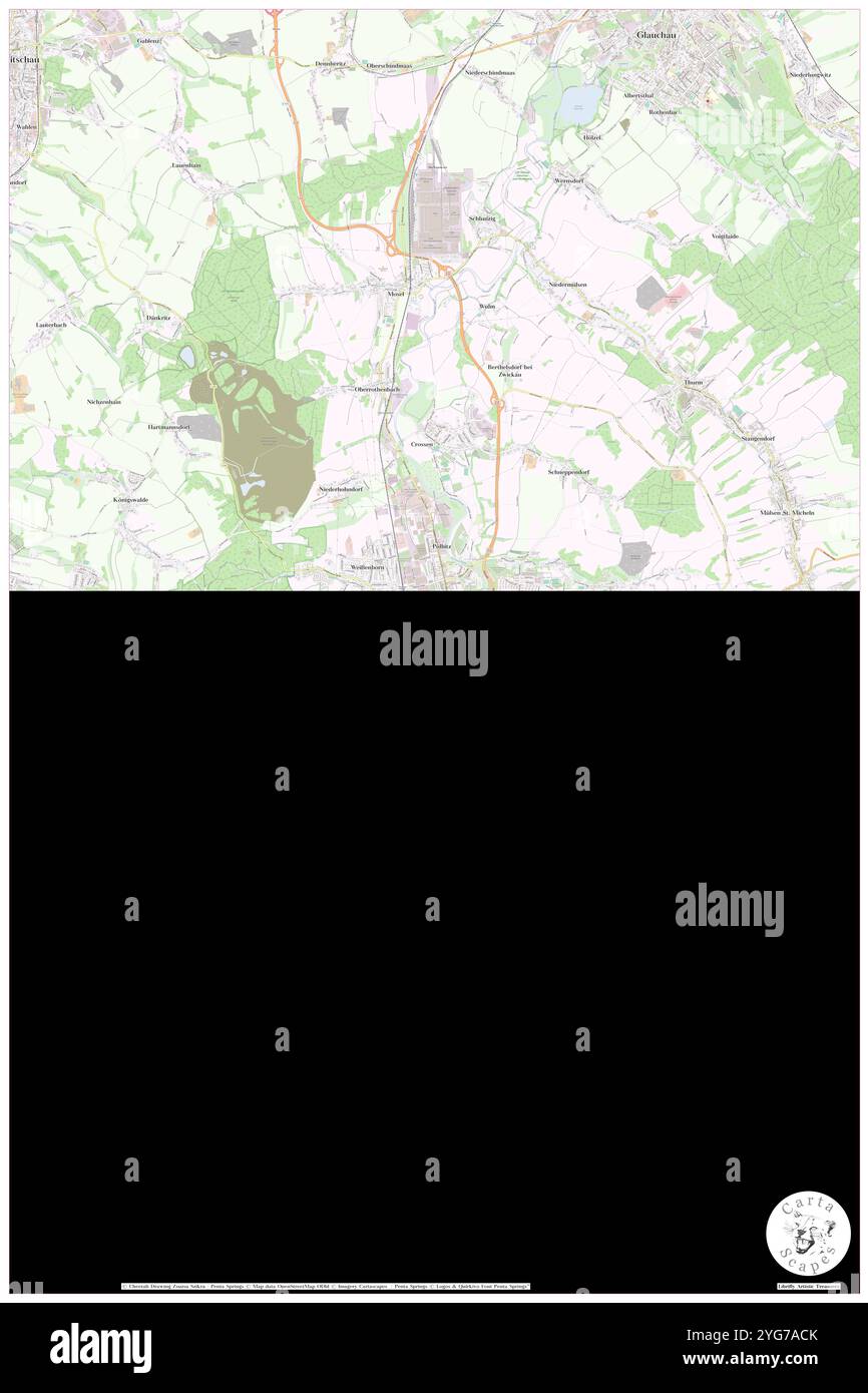 Zwickau, DE, Allemagne, Saxe, N 50 43' 0'', N 12 28' 59'', carte, Carthascapes carte publiée en 2024. Explorez Cartascapes, une carte qui révèle la diversité des paysages, des cultures et des écosystèmes de la Terre. Voyage à travers le temps et l'espace, découvrir l'interconnexion du passé, du présent et de l'avenir de notre planète. Banque D'Images