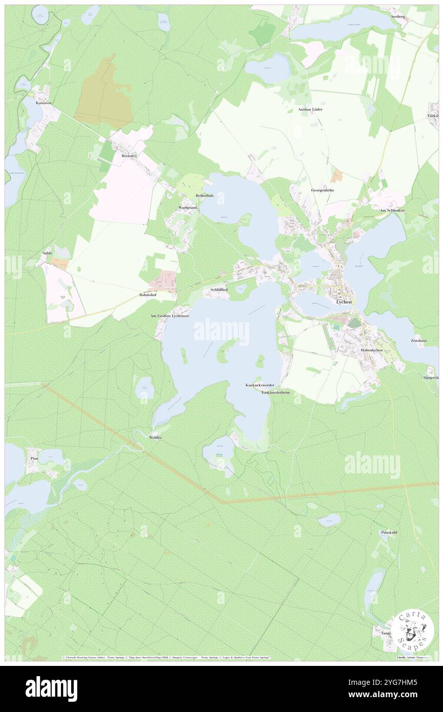 Grosser Lychensee, DE, Allemagne, Brandebourg, N 53 12' 14'', N 13 17' 17'', map, Carthascapes carte publiée en 2024. Explorez Cartascapes, une carte qui révèle la diversité des paysages, des cultures et des écosystèmes de la Terre. Voyage à travers le temps et l'espace, découvrir l'interconnexion du passé, du présent et de l'avenir de notre planète. Banque D'Images