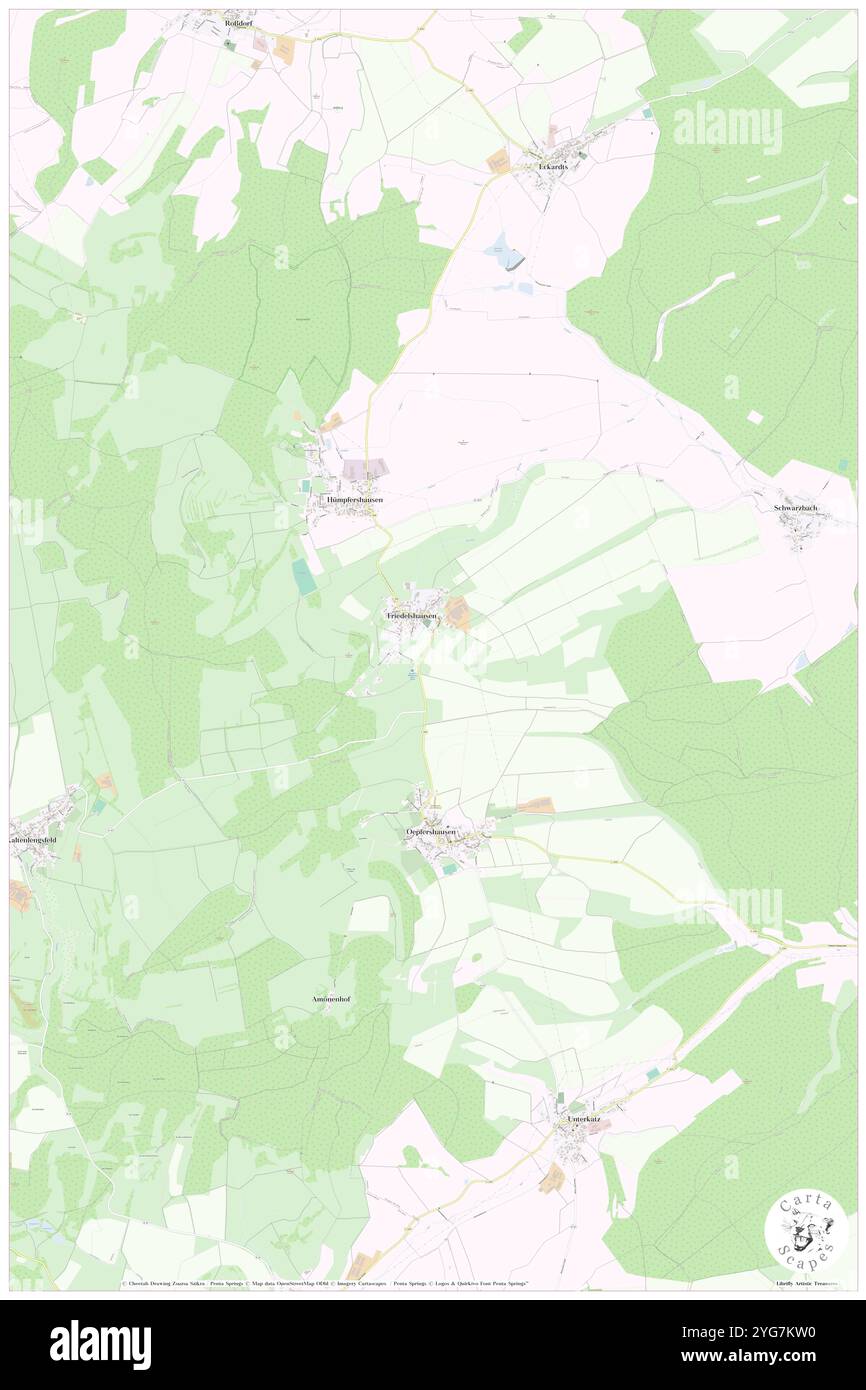 Friedelshausen, DE, Allemagne, Thuringe, N 50 39' 28'', N 10 14' 12'', carte, Carthascapes carte publiée en 2024. Explorez Cartascapes, une carte qui révèle la diversité des paysages, des cultures et des écosystèmes de la Terre. Voyage à travers le temps et l'espace, découvrir l'interconnexion du passé, du présent et de l'avenir de notre planète. Banque D'Images