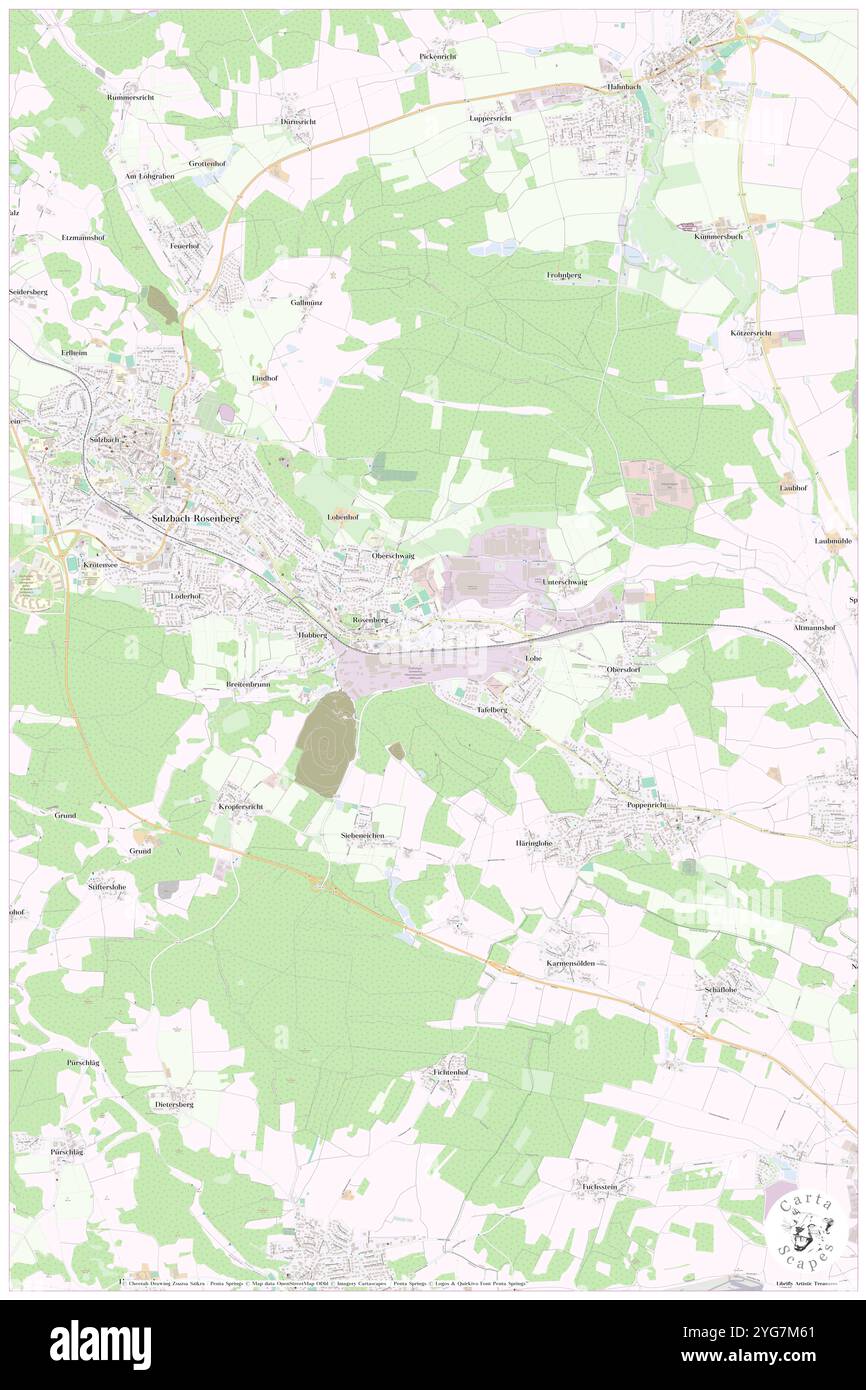 Sulzbach-Rosenberg Huette, Haut-Palatinat, DE, Allemagne, Bavière, n 49 29' 20'', N 11 46' 31'', carte, Carthascapes carte publiée en 2024. Explorez Cartascapes, une carte qui révèle la diversité des paysages, des cultures et des écosystèmes de la Terre. Voyage à travers le temps et l'espace, découvrir l'interconnexion du passé, du présent et de l'avenir de notre planète. Banque D'Images