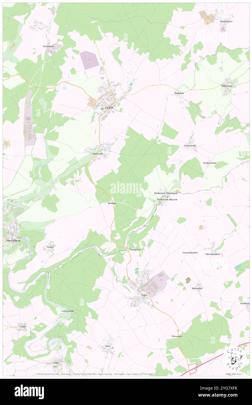 Juchhoeh, DE, Allemagne, Thuringe, N 50 25' 0'', N 11 52' 0'', carte, Carthascapes carte publiée en 2024. Explorez Cartascapes, une carte qui révèle la diversité des paysages, des cultures et des écosystèmes de la Terre. Voyage à travers le temps et l'espace, découvrir l'interconnexion du passé, du présent et de l'avenir de notre planète. Banque D'Images