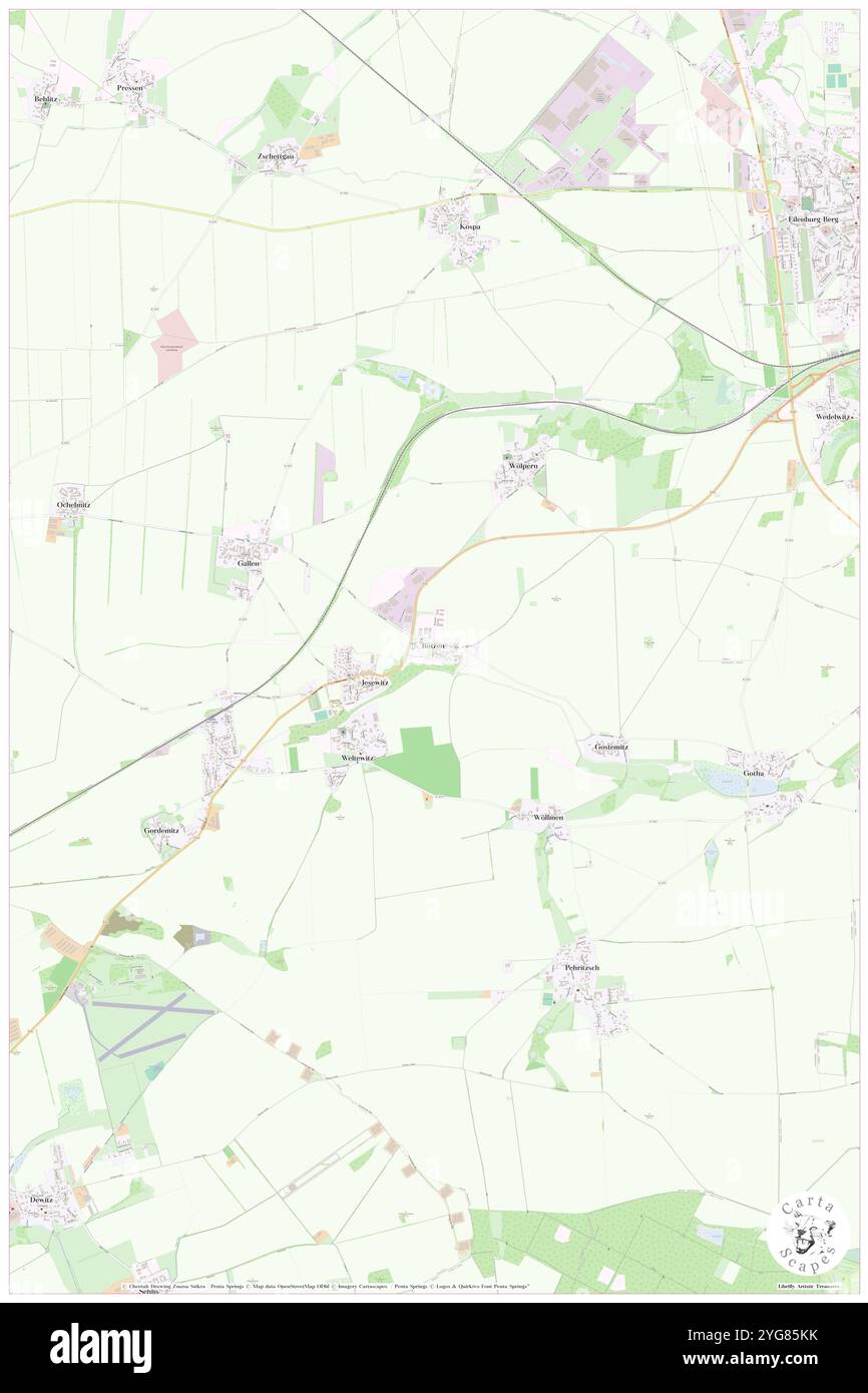 Boetzen, DE, Allemagne, Saxe, N 51 25' 28'', N 12 34' 17'', carte, Carthascapes carte publiée en 2024. Explorez Cartascapes, une carte qui révèle la diversité des paysages, des cultures et des écosystèmes de la Terre. Voyage à travers le temps et l'espace, découvrir l'interconnexion du passé, du présent et de l'avenir de notre planète. Banque D'Images