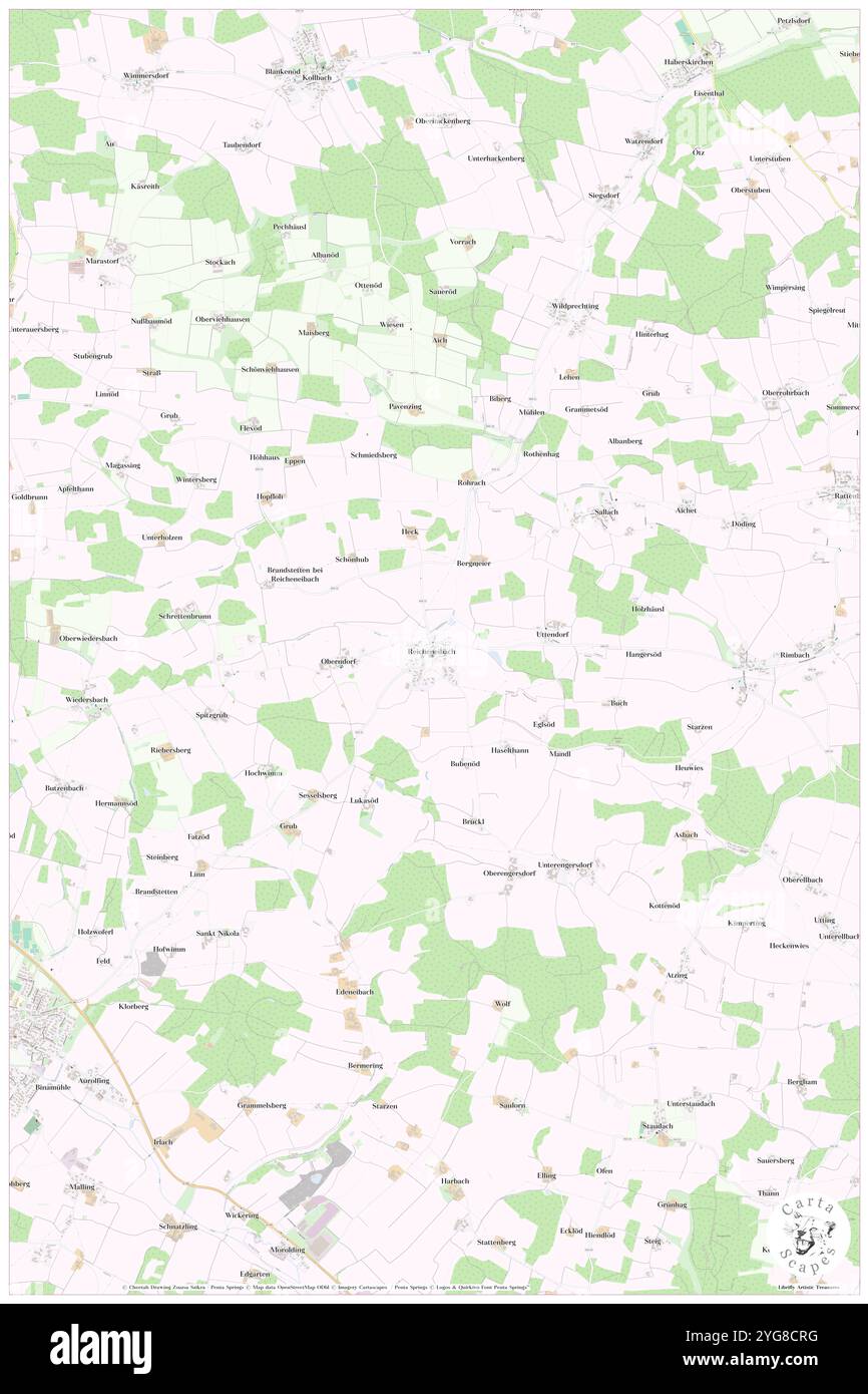 Reicheneibach, basse-Bavière, DE, Allemagne, Bavière, n 48 27' 55'', N 12 37' 6'', carte, Carthascapes carte publiée en 2024. Explorez Cartascapes, une carte qui révèle la diversité des paysages, des cultures et des écosystèmes de la Terre. Voyage à travers le temps et l'espace, découvrir l'interconnexion du passé, du présent et de l'avenir de notre planète. Banque D'Images