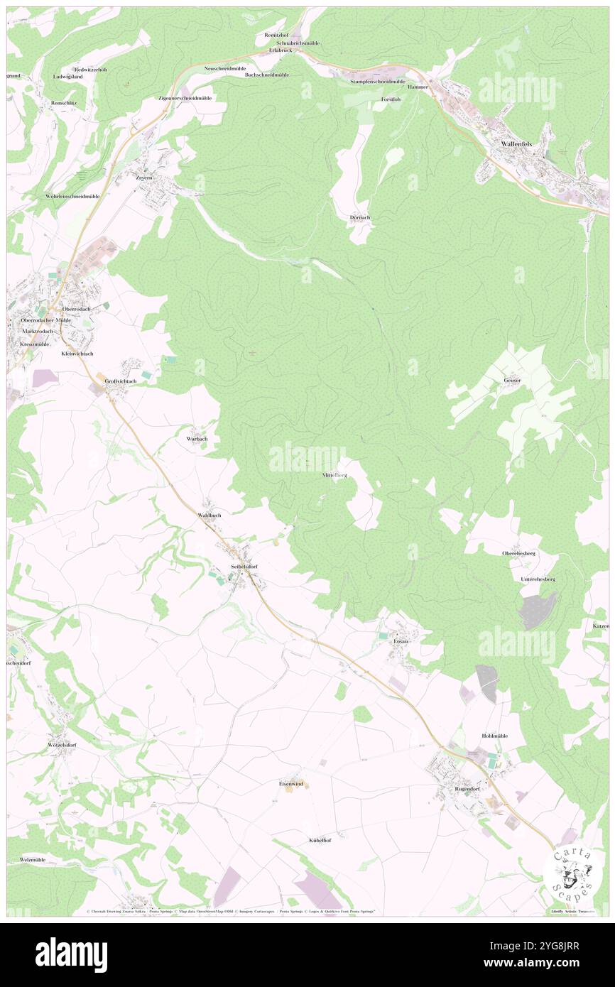 Radspitzturm, haute-Franconie, DE, Allemagne, Bavière, n 50 14' 6'', N 11 26' 6'', carte, Cartascapes carte publiée en 2024. Explorez Cartascapes, une carte qui révèle la diversité des paysages, des cultures et des écosystèmes de la Terre. Voyage à travers le temps et l'espace, découvrir l'interconnexion du passé, du présent et de l'avenir de notre planète. Banque D'Images