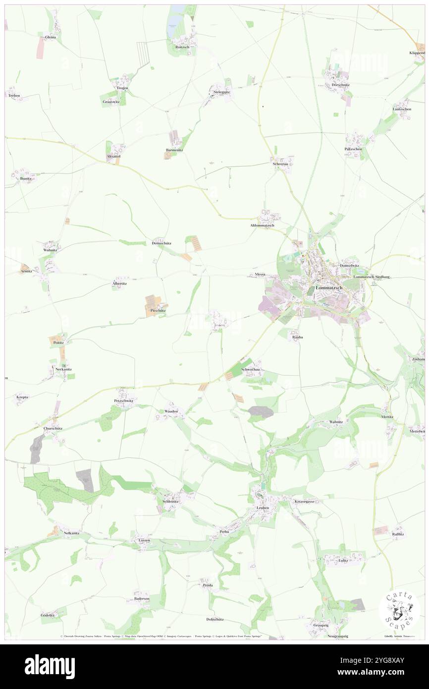 Jessen, DE, Allemagne, Saxe, N 51 11' 24'', N 13 17' 1'', carte, Carthascapes carte publiée en 2024. Explorez Cartascapes, une carte qui révèle la diversité des paysages, des cultures et des écosystèmes de la Terre. Voyage à travers le temps et l'espace, découvrir l'interconnexion du passé, du présent et de l'avenir de notre planète. Banque D'Images