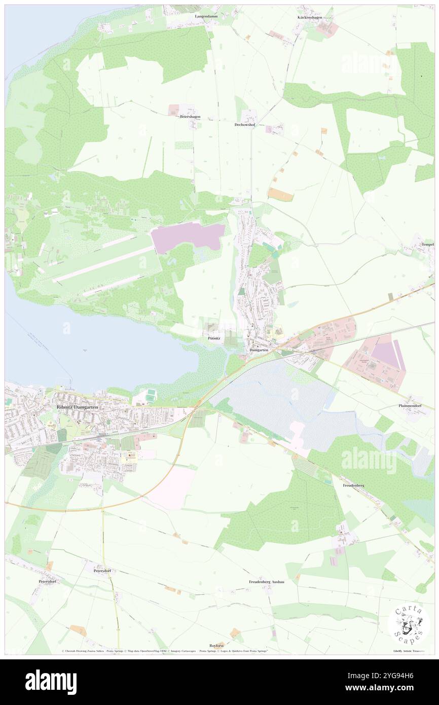 Puetnitz, DE, Allemagne, Mecklembourg-Poméranie occidentale, N 54 15' 14'', N 12 27' 55'', carte, Carthascapes carte publiée en 2024. Explorez Cartascapes, une carte qui révèle la diversité des paysages, des cultures et des écosystèmes de la Terre. Voyage à travers le temps et l'espace, découvrir l'interconnexion du passé, du présent et de l'avenir de notre planète. Banque D'Images