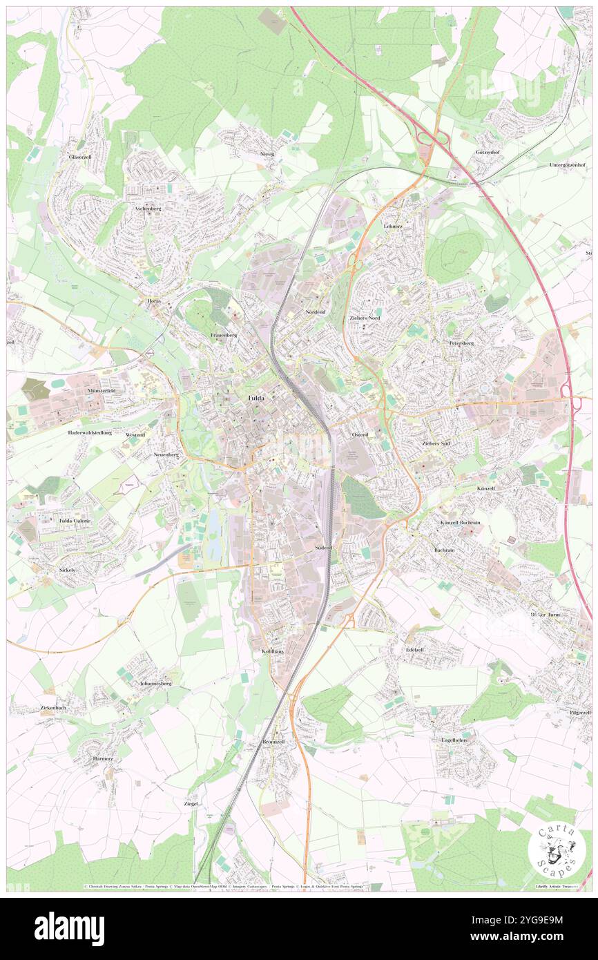 Top KHR Parkhotel Fulda, Regierungsbezirk Kassel, DE, Allemagne, Hesse, n 50 32' 55'', N 9 41' 3'', carte, Carthascapes carte publiée en 2024. Explorez Cartascapes, une carte qui révèle la diversité des paysages, des cultures et des écosystèmes de la Terre. Voyage à travers le temps et l'espace, découvrir l'interconnexion du passé, du présent et de l'avenir de notre planète. Banque D'Images