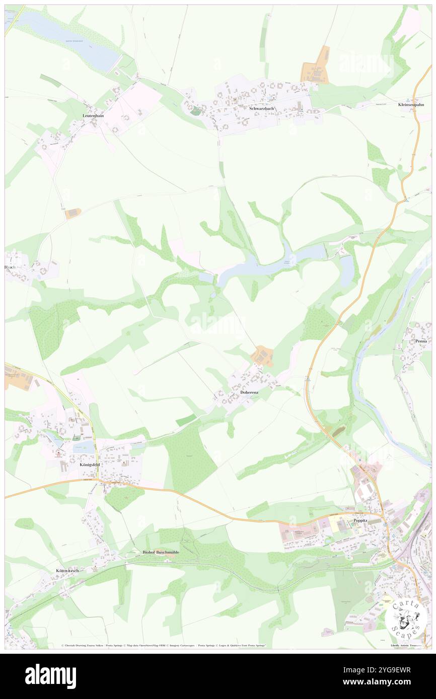 Doberenz, DE, Allemagne, Saxe, N 51 4' 1'', N 12 46' 23'', carte, Carthascapes carte publiée en 2024. Explorez Cartascapes, une carte qui révèle la diversité des paysages, des cultures et des écosystèmes de la Terre. Voyage à travers le temps et l'espace, découvrir l'interconnexion du passé, du présent et de l'avenir de notre planète. Banque D'Images