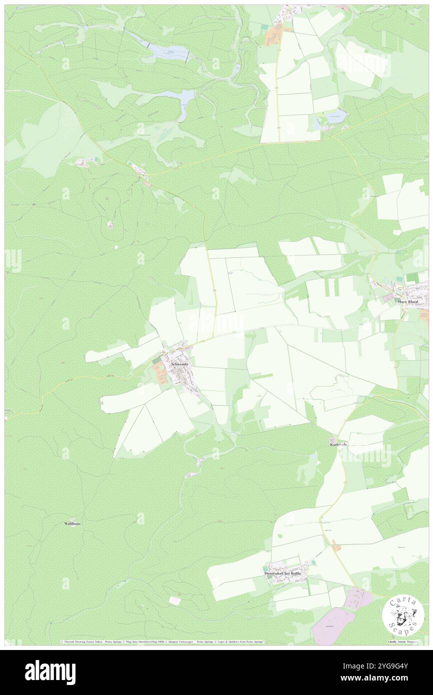 Schwenda, DE, Allemagne, Saxe-Anhalt, N 51 33' 36'', N 11 1' 16'', map, Cartascapes Map publié en 2024. Explorez Cartascapes, une carte qui révèle la diversité des paysages, des cultures et des écosystèmes de la Terre. Voyage à travers le temps et l'espace, découvrir l'interconnexion du passé, du présent et de l'avenir de notre planète. Banque D'Images