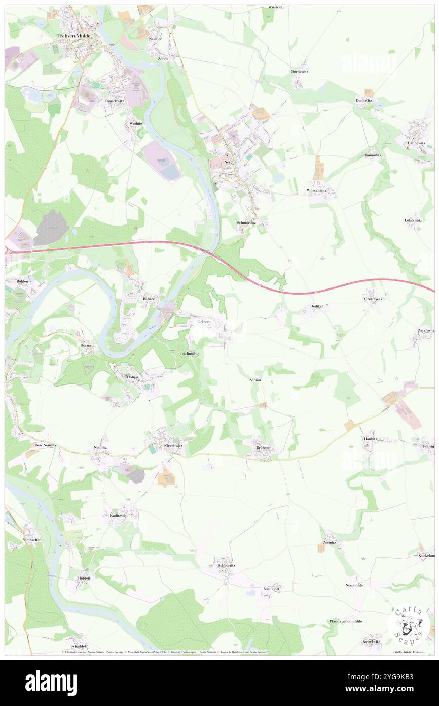 Golzern, DE, Allemagne, Saxe, N 51 14' 46'', N 12 47' 9'', carte, Carthascapes carte publiée en 2024. Explorez Cartascapes, une carte qui révèle la diversité des paysages, des cultures et des écosystèmes de la Terre. Voyage à travers le temps et l'espace, découvrir l'interconnexion du passé, du présent et de l'avenir de notre planète. Banque D'Images