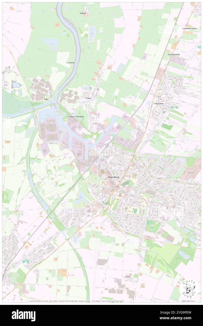 Papenburg (EMS), DE, Allemagne, basse-Saxe, N 53 5' 22'', N 7 23' 12'', carte, Carthascapes carte publiée en 2024. Explorez Cartascapes, une carte qui révèle la diversité des paysages, des cultures et des écosystèmes de la Terre. Voyage à travers le temps et l'espace, découvrir l'interconnexion du passé, du présent et de l'avenir de notre planète. Banque D'Images