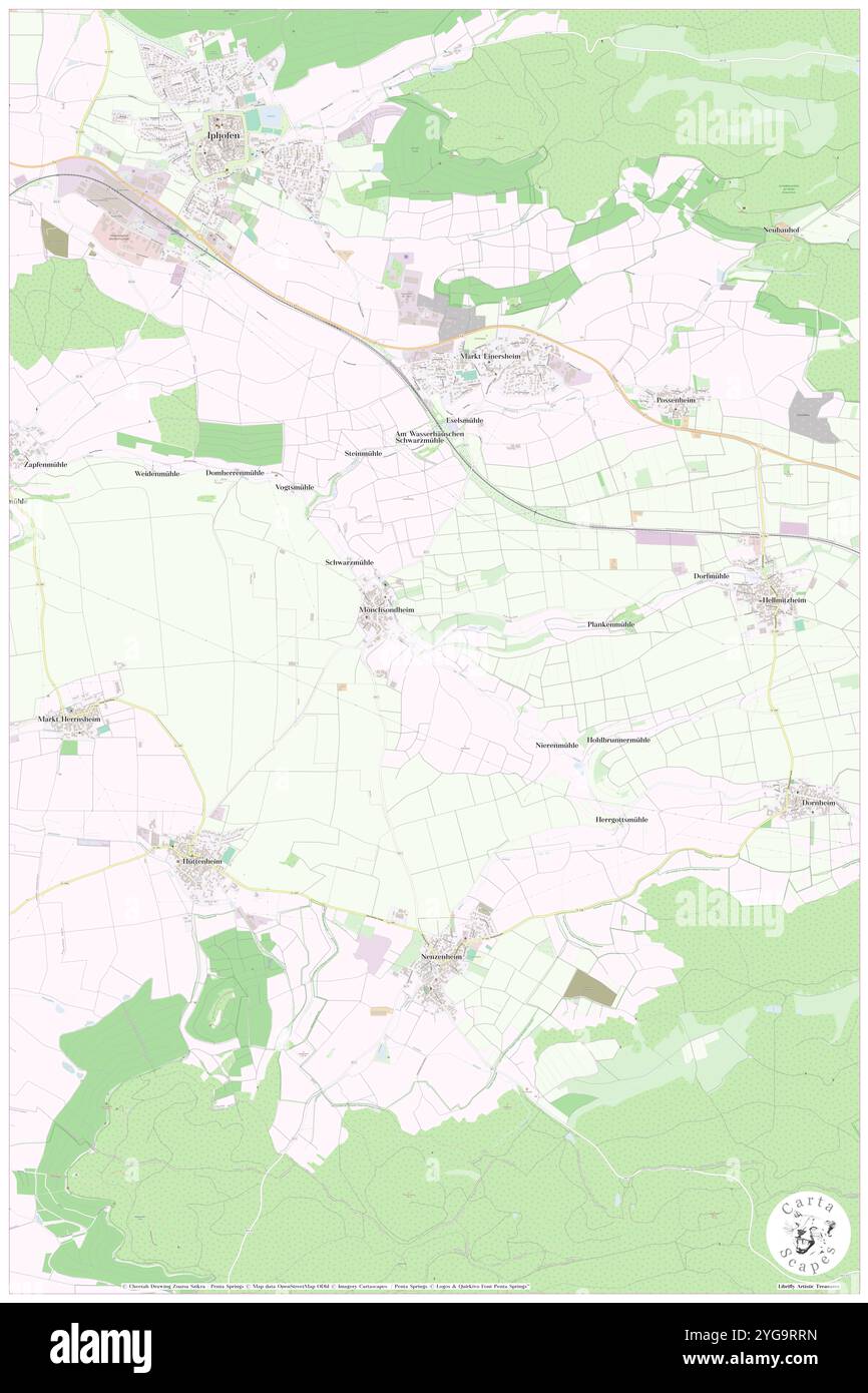 Kirchbach, DE, Allemagne, Bavière, N 49 39' 52'', N 10 17' 8'', carte, Carthascapes carte publiée en 2024. Explorez Cartascapes, une carte qui révèle la diversité des paysages, des cultures et des écosystèmes de la Terre. Voyage à travers le temps et l'espace, découvrir l'interconnexion du passé, du présent et de l'avenir de notre planète. Banque D'Images