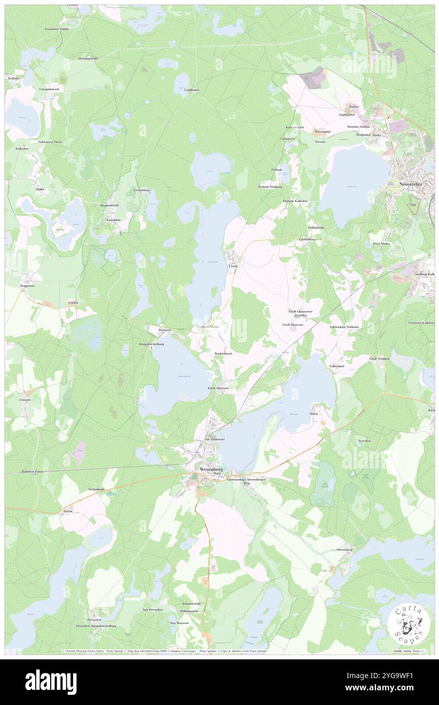 Userin, DE, Allemagne, Mecklembourg-Poméranie occidentale, N 53 19' 59'', N 12 58' 59'', carte, Carthascapes carte publiée en 2024. Explorez Cartascapes, une carte qui révèle la diversité des paysages, des cultures et des écosystèmes de la Terre. Voyage à travers le temps et l'espace, découvrir l'interconnexion du passé, du présent et de l'avenir de notre planète. Banque D'Images