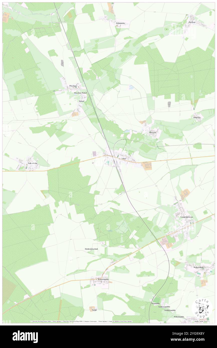 Uckro, DE, Allemagne, Brandebourg, N 51 51' 11'', N 13 36' 42'', carte, Carthascapes carte publiée en 2024. Explorez Cartascapes, une carte qui révèle la diversité des paysages, des cultures et des écosystèmes de la Terre. Voyage à travers le temps et l'espace, découvrir l'interconnexion du passé, du présent et de l'avenir de notre planète. Banque D'Images