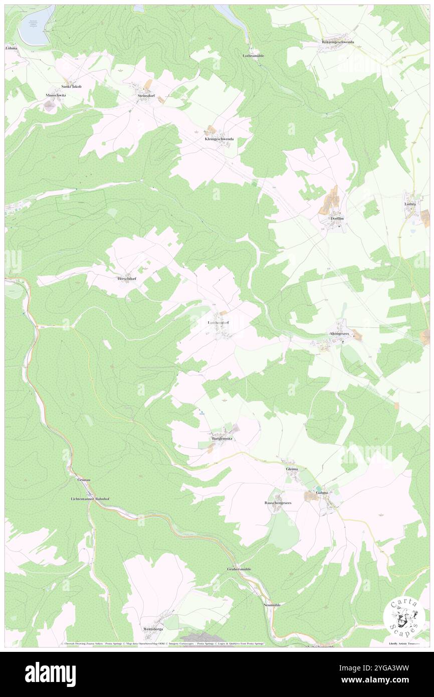 Landsendorf, DE, Allemagne, Thuringe, N 50 32' 58'', N 11 30' 42'', carte, Carthascapes carte publiée en 2024. Explorez Cartascapes, une carte qui révèle la diversité des paysages, des cultures et des écosystèmes de la Terre. Voyage à travers le temps et l'espace, découvrir l'interconnexion du passé, du présent et de l'avenir de notre planète. Banque D'Images