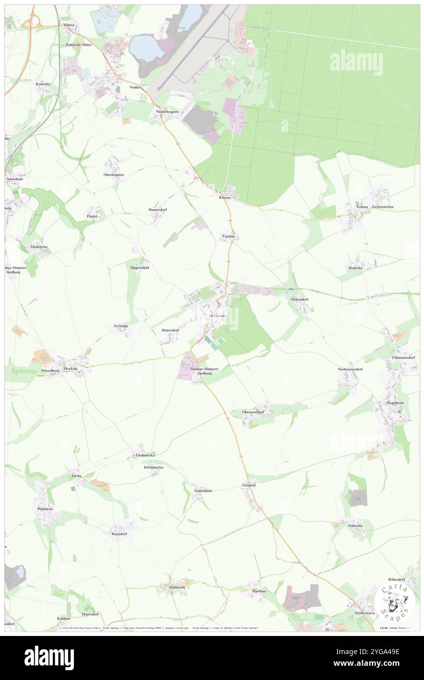 Ehrenhain, DE, Allemagne, Thuringe, N 50 56' 22'', N 12 30' 34'', carte, Carthascapes carte publiée en 2024. Explorez Cartascapes, une carte qui révèle la diversité des paysages, des cultures et des écosystèmes de la Terre. Voyage à travers le temps et l'espace, découvrir l'interconnexion du passé, du présent et de l'avenir de notre planète. Banque D'Images