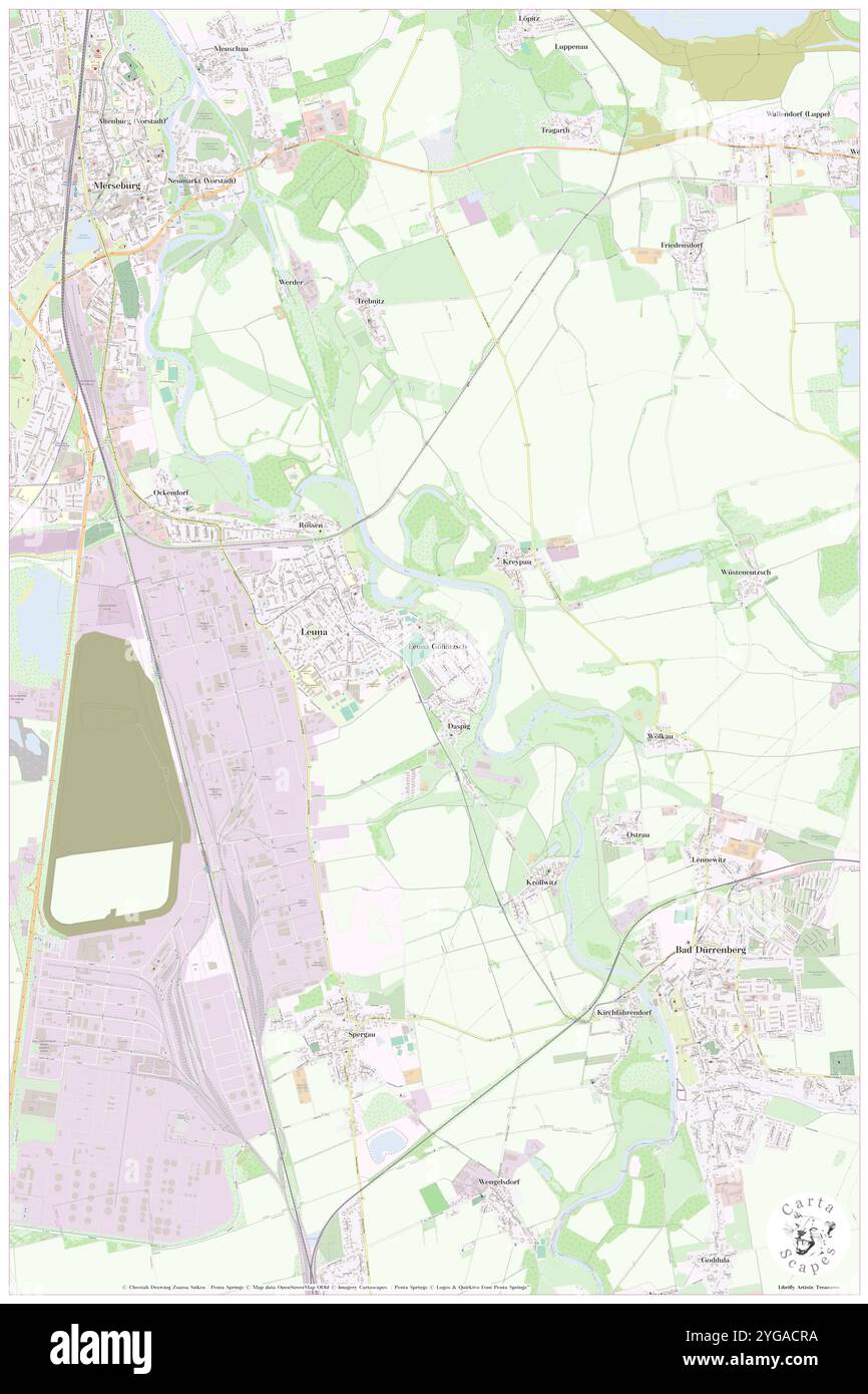 Goehlitzsch, DE, Allemagne, Saxe-Anhalt, N 51 19' 18'', N 12 2' 1'', map, Carthascapes map publié en 2024. Explorez Cartascapes, une carte qui révèle la diversité des paysages, des cultures et des écosystèmes de la Terre. Voyage à travers le temps et l'espace, découvrir l'interconnexion du passé, du présent et de l'avenir de notre planète. Banque D'Images