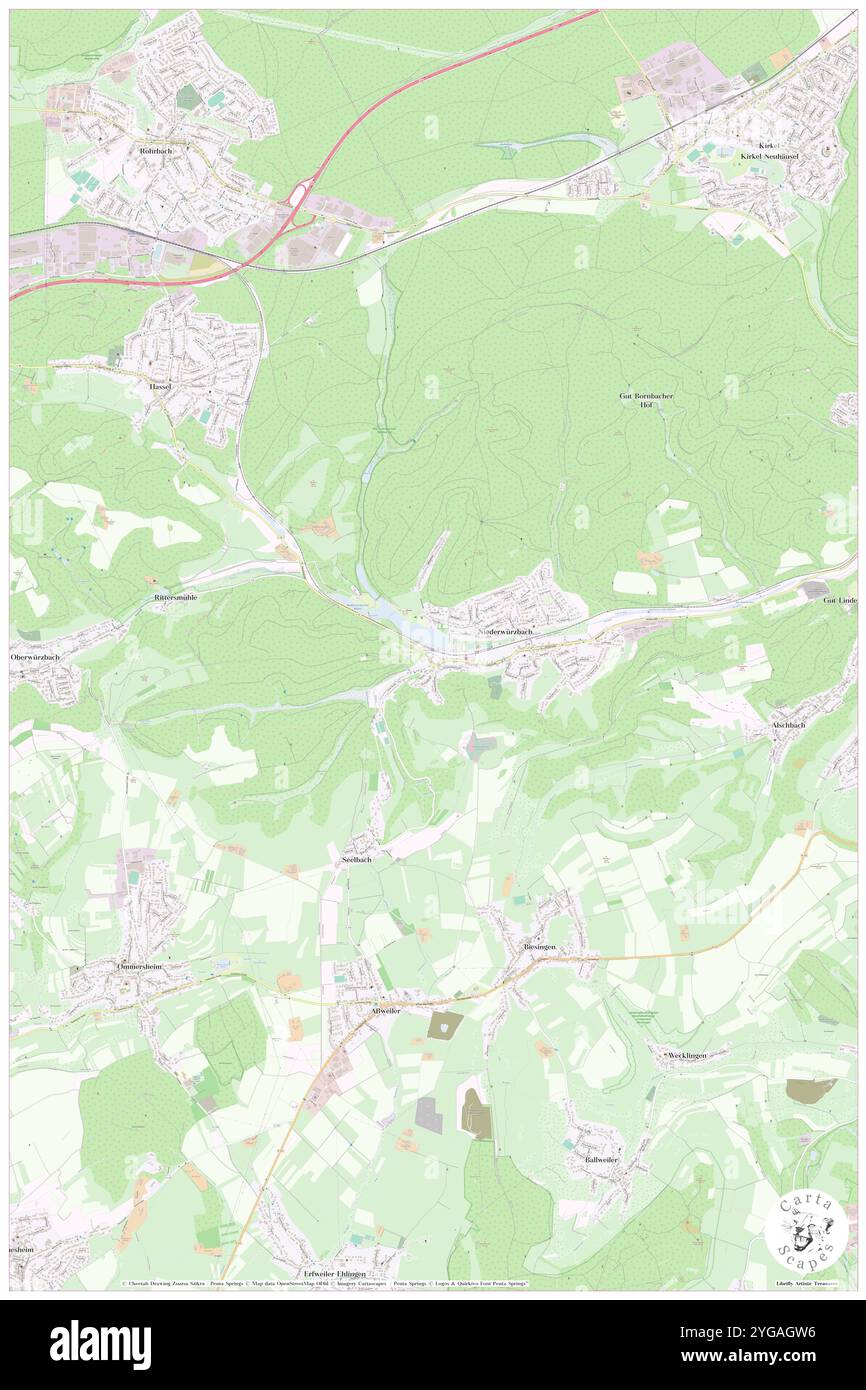 Wuerzbach (Sarre), DE, Allemagne, Sarre, N 49 14' 39'', N 7 11' 36'', map, Carthascapes carte publiée en 2024. Explorez Cartascapes, une carte qui révèle la diversité des paysages, des cultures et des écosystèmes de la Terre. Voyage à travers le temps et l'espace, découvrir l'interconnexion du passé, du présent et de l'avenir de notre planète. Banque D'Images