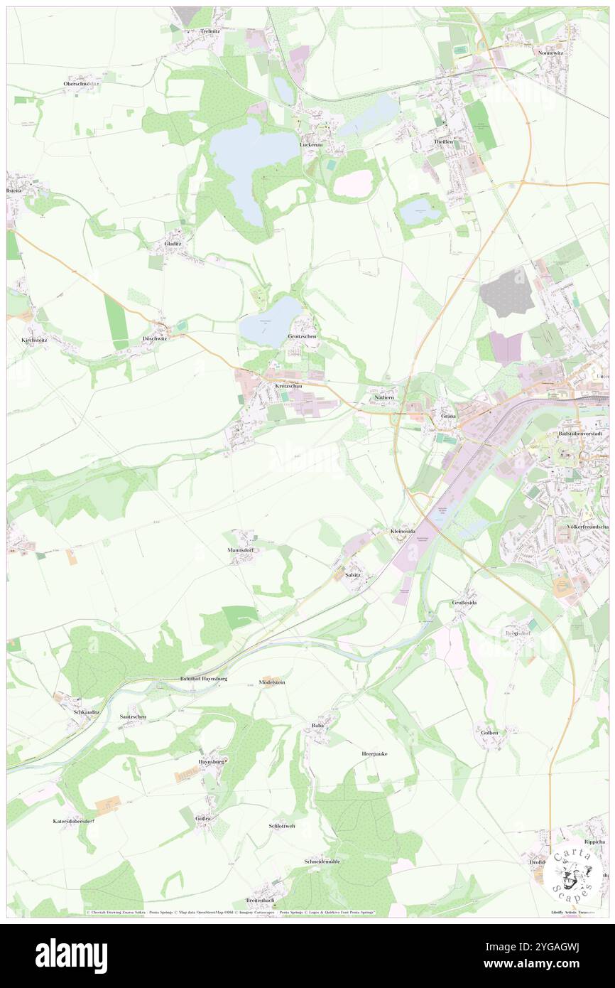 Grana, DE, Allemagne, Saxe-Anhalt, N 51 3' 16'', N 12 6' 19'', carte, Carthascapes carte publiée en 2024. Explorez Cartascapes, une carte qui révèle la diversité des paysages, des cultures et des écosystèmes de la Terre. Voyage à travers le temps et l'espace, découvrir l'interconnexion du passé, du présent et de l'avenir de notre planète. Banque D'Images