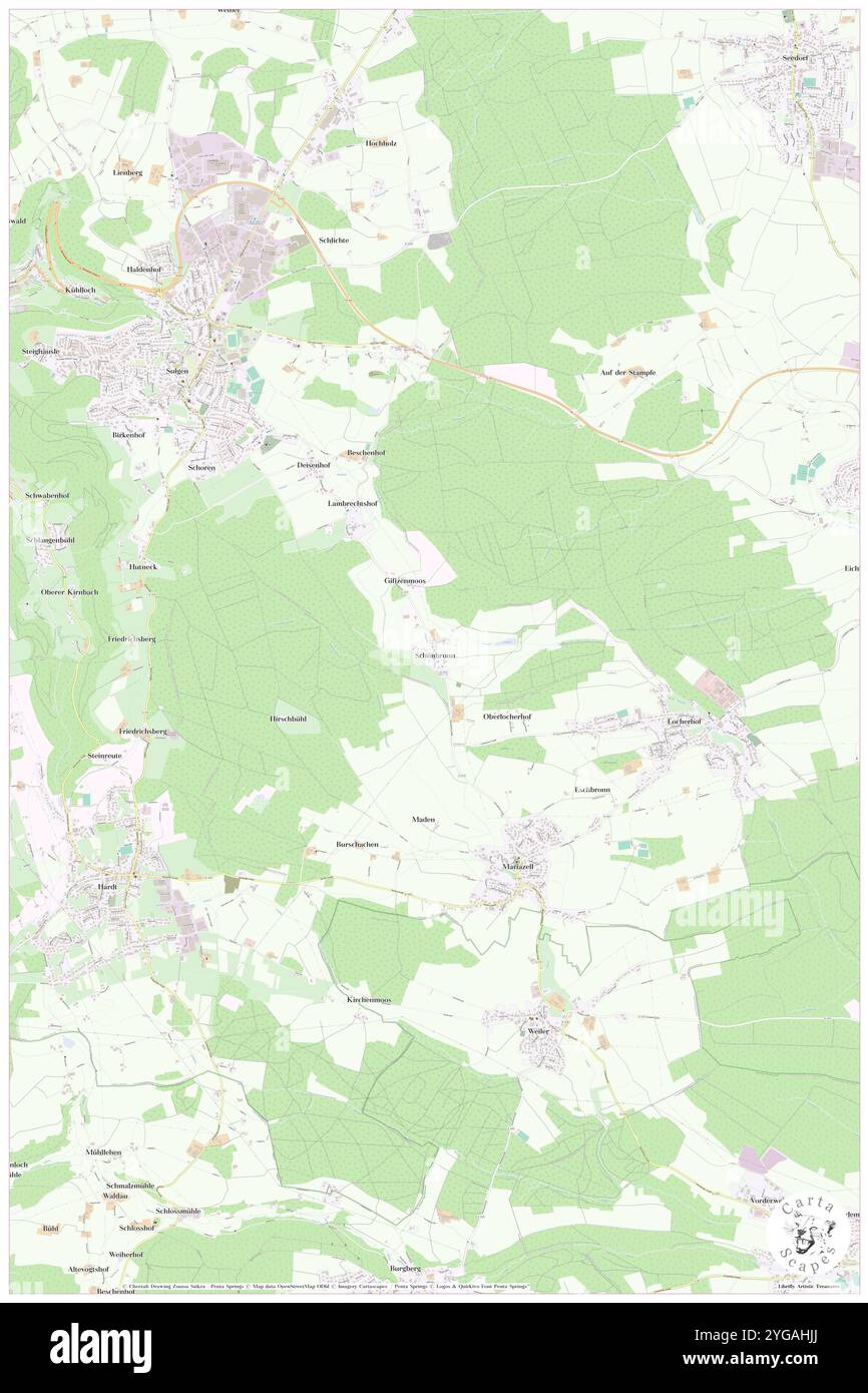 Schonbronn, Fribourg Region, DE, Allemagne, Bade-Wurtemberg, n 48 12' 5'', N 8 26' 49'', carte, Carthascapes carte publiée en 2024. Explorez Cartascapes, une carte qui révèle la diversité des paysages, des cultures et des écosystèmes de la Terre. Voyage à travers le temps et l'espace, découvrir l'interconnexion du passé, du présent et de l'avenir de notre planète. Banque D'Images