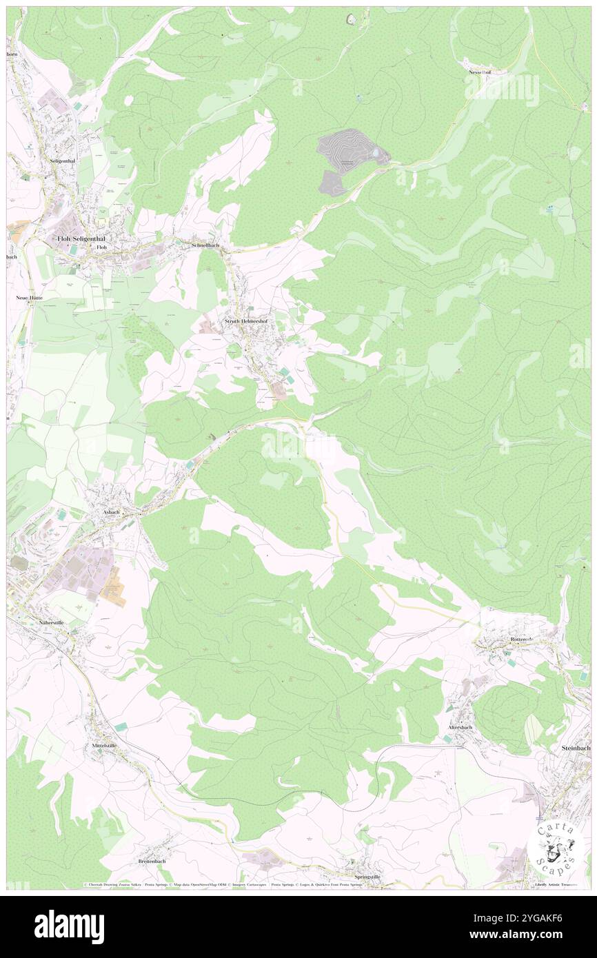 Rechtal, DE, Allemagne, Thuringe, N 50 43' 59'', N 10 31' 0'', carte, Carthascapes carte publiée en 2024. Explorez Cartascapes, une carte qui révèle la diversité des paysages, des cultures et des écosystèmes de la Terre. Voyage à travers le temps et l'espace, découvrir l'interconnexion du passé, du présent et de l'avenir de notre planète. Banque D'Images