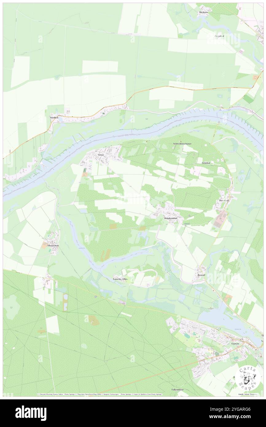 Bruenkendorf, DE, Allemagne, Brandebourg, N 53 4' 18'', N 12 8' 14'', map, Carthascapes Map publié en 2024. Explorez Cartascapes, une carte qui révèle la diversité des paysages, des cultures et des écosystèmes de la Terre. Voyage à travers le temps et l'espace, découvrir l'interconnexion du passé, du présent et de l'avenir de notre planète. Banque D'Images