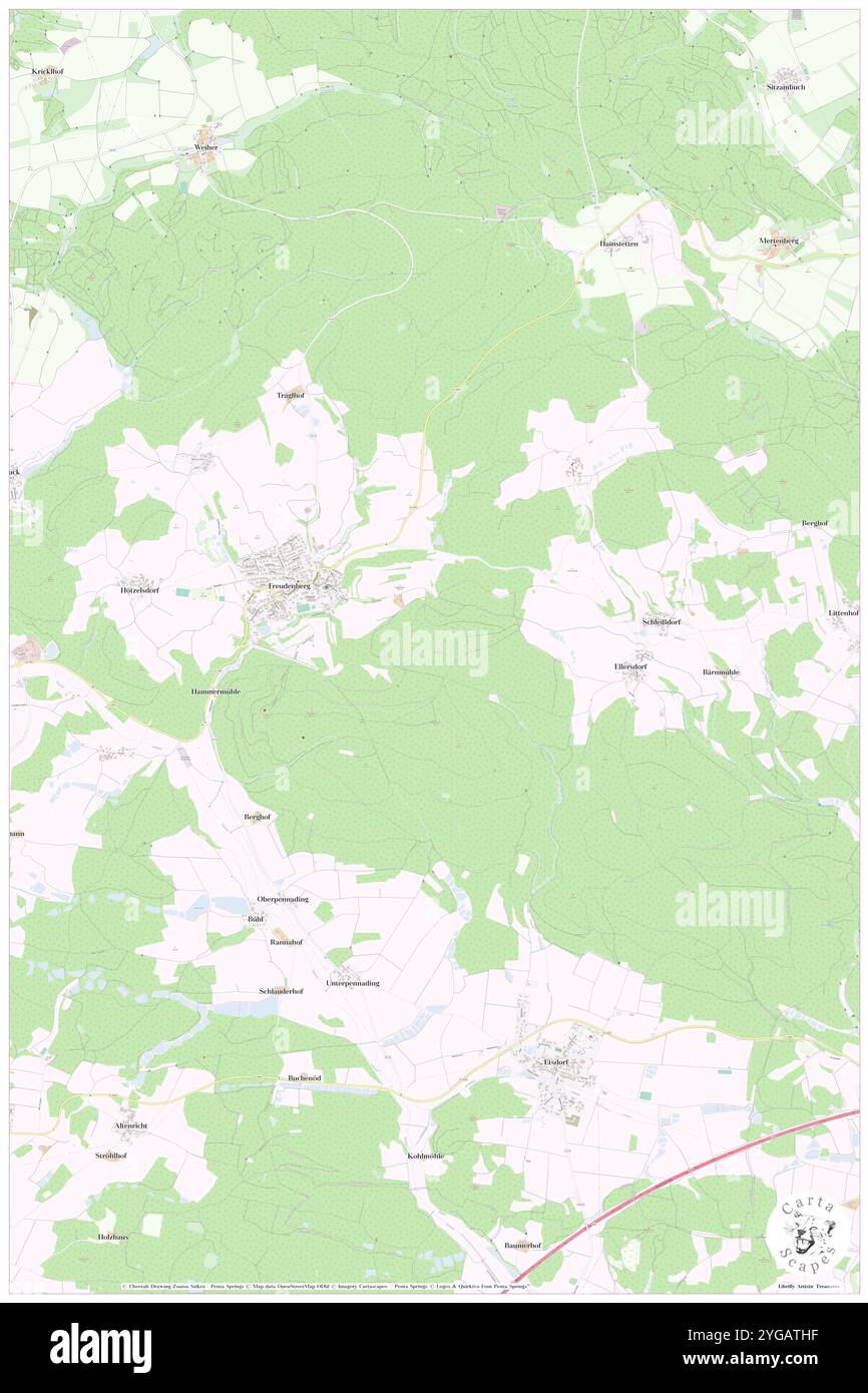 Neckerberg, Haut-Palatinat, Allemagne, Bavière, n 49 28' 29'', N 11 59' 48'', carte, Cartascapes carte publiée en 2024. Explorez Cartascapes, une carte qui révèle la diversité des paysages, des cultures et des écosystèmes de la Terre. Voyage à travers le temps et l'espace, découvrir l'interconnexion du passé, du présent et de l'avenir de notre planète. Banque D'Images