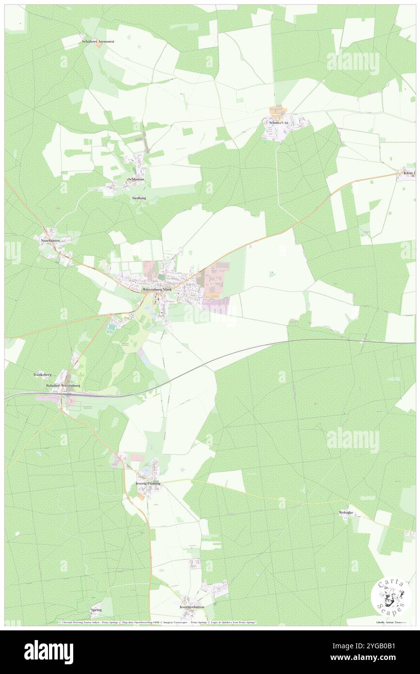 Wiesenburg, DE, Allemagne, Brandebourg, N 52 6' 52'', N 12 27' 19'', carte, Carthascapes carte publiée en 2024. Explorez Cartascapes, une carte qui révèle la diversité des paysages, des cultures et des écosystèmes de la Terre. Voyage à travers le temps et l'espace, découvrir l'interconnexion du passé, du présent et de l'avenir de notre planète. Banque D'Images